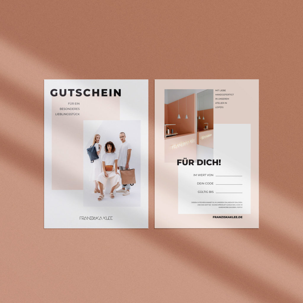 Gutscheinkarte mit dem Motiv 