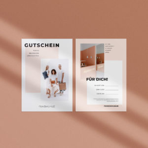 Gutscheinkarte mit dem Motiv "Accessoires".