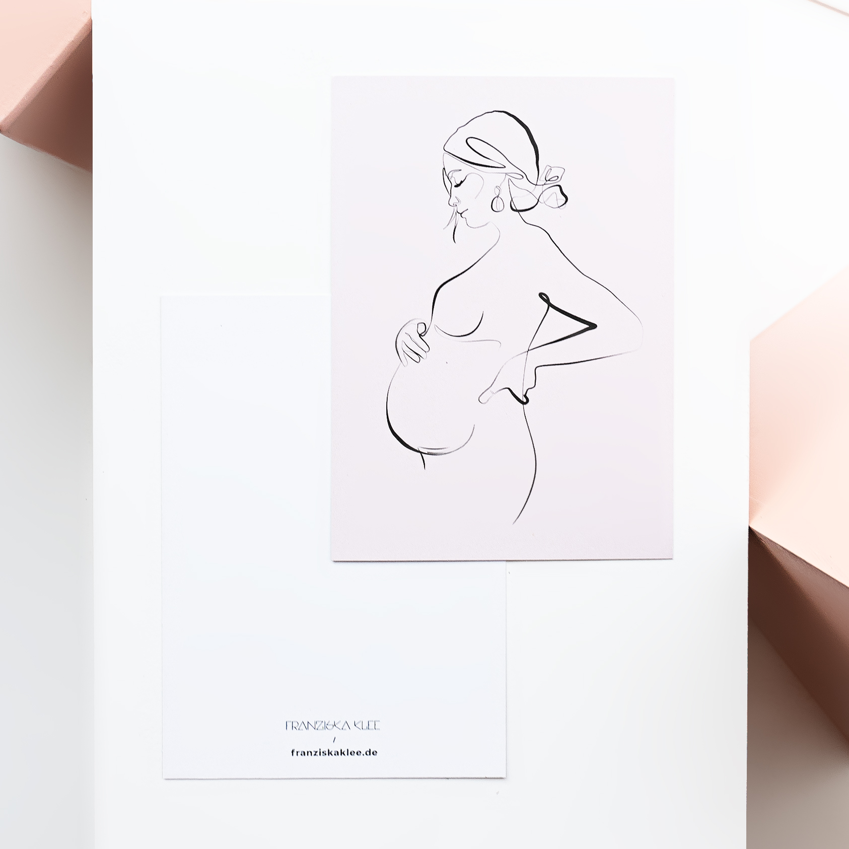 Grußkarte mit dem Motiv SCHWANGER