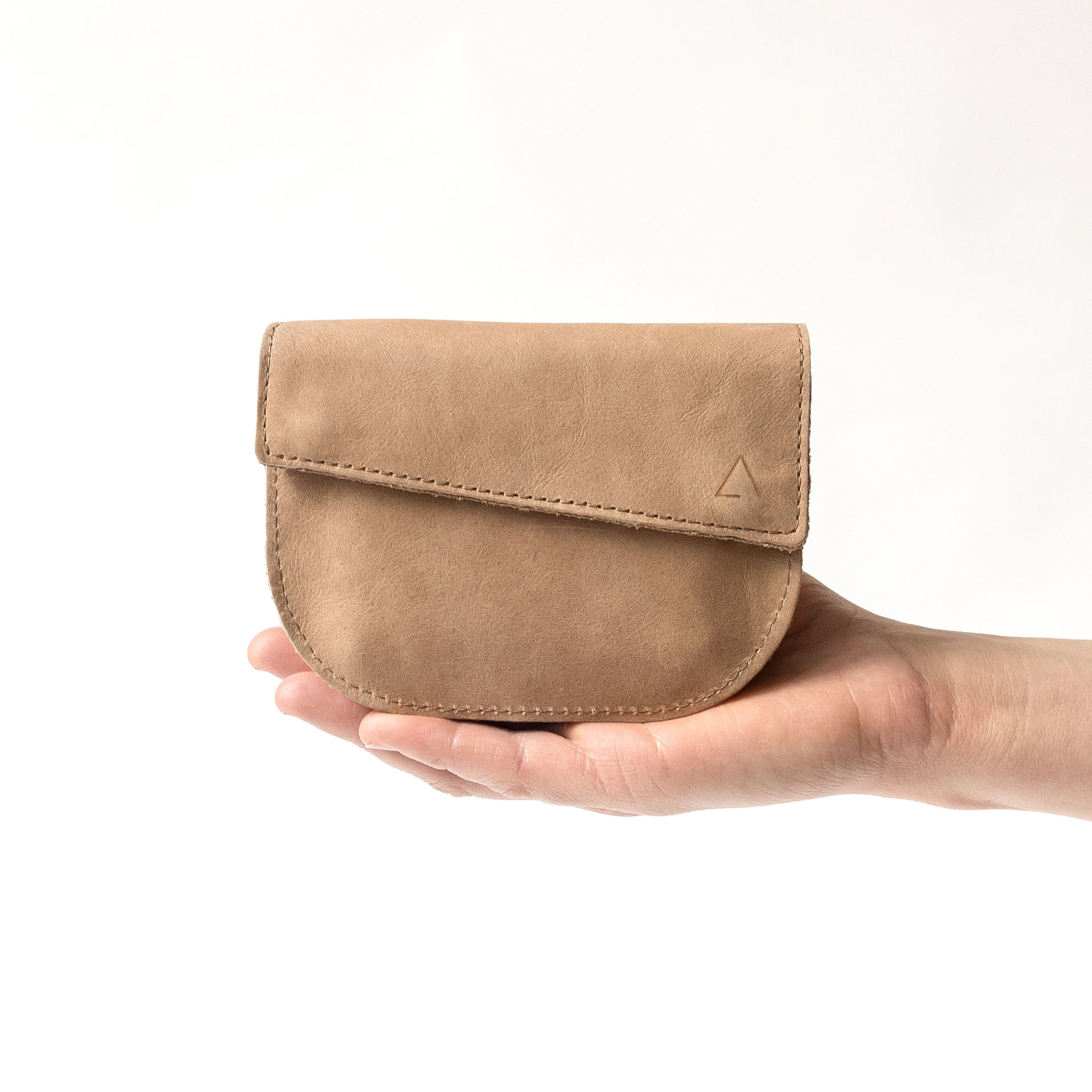 Portemonnaie UNA Hellbraun aus nachhaltigem Naturleder