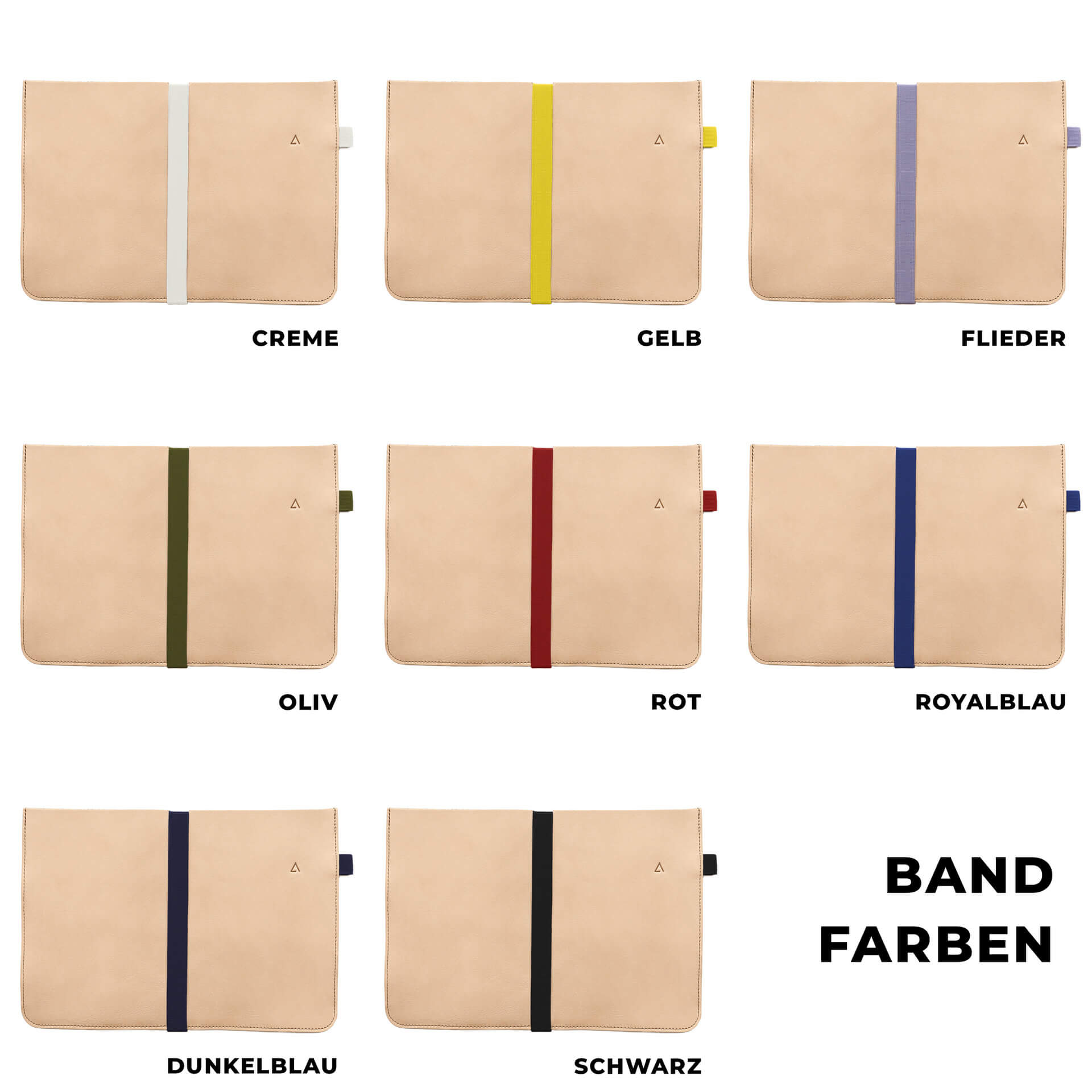 COLLAGE-ADA-Laptophuelle-Franziska-Klee-Naturleder-hellbraun-Bandfarben